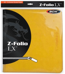 BCW Binder: 12-Pocket Z-Folio LX Yellow 1-ZF12LX-YLW